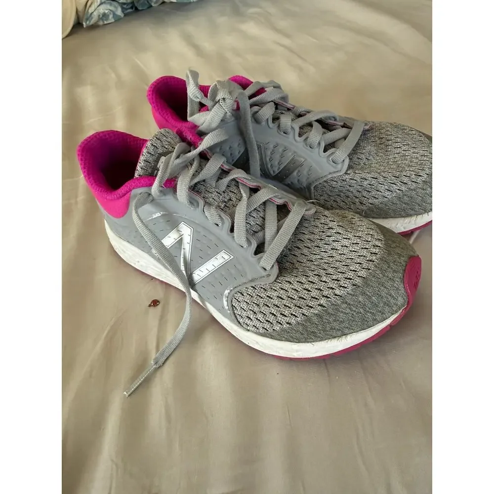 New balance grey pink sneakers size 2